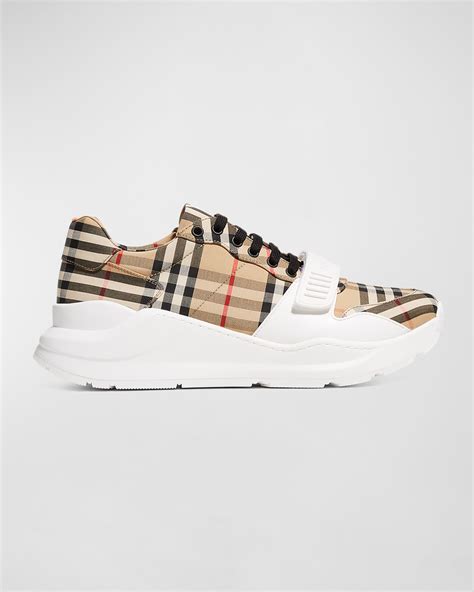 burberry regis sneakers sale|Burberry terrace check sneakers.